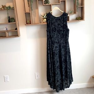 Vince Camuto Velvet burnout high low dress